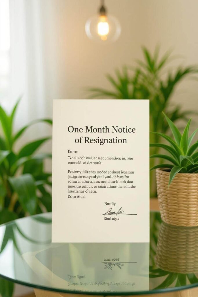 Cara Menulis Surat Berhenti Kerja contoh notis berhenti kerja sebulan